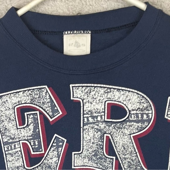 Vintage 90's America SpiritwearSpellout Sweatshirt XL USA Biker Grunge Track - Picture 6 of 12